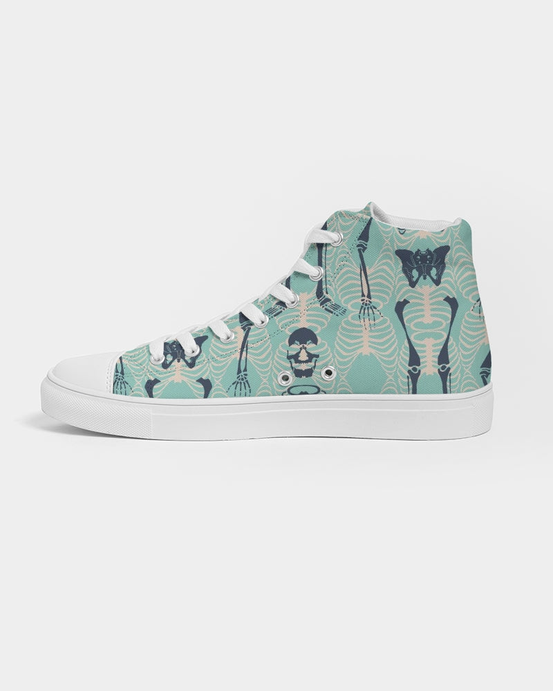 ANGRY SKELeton Men's Hightop Canvas Shoe