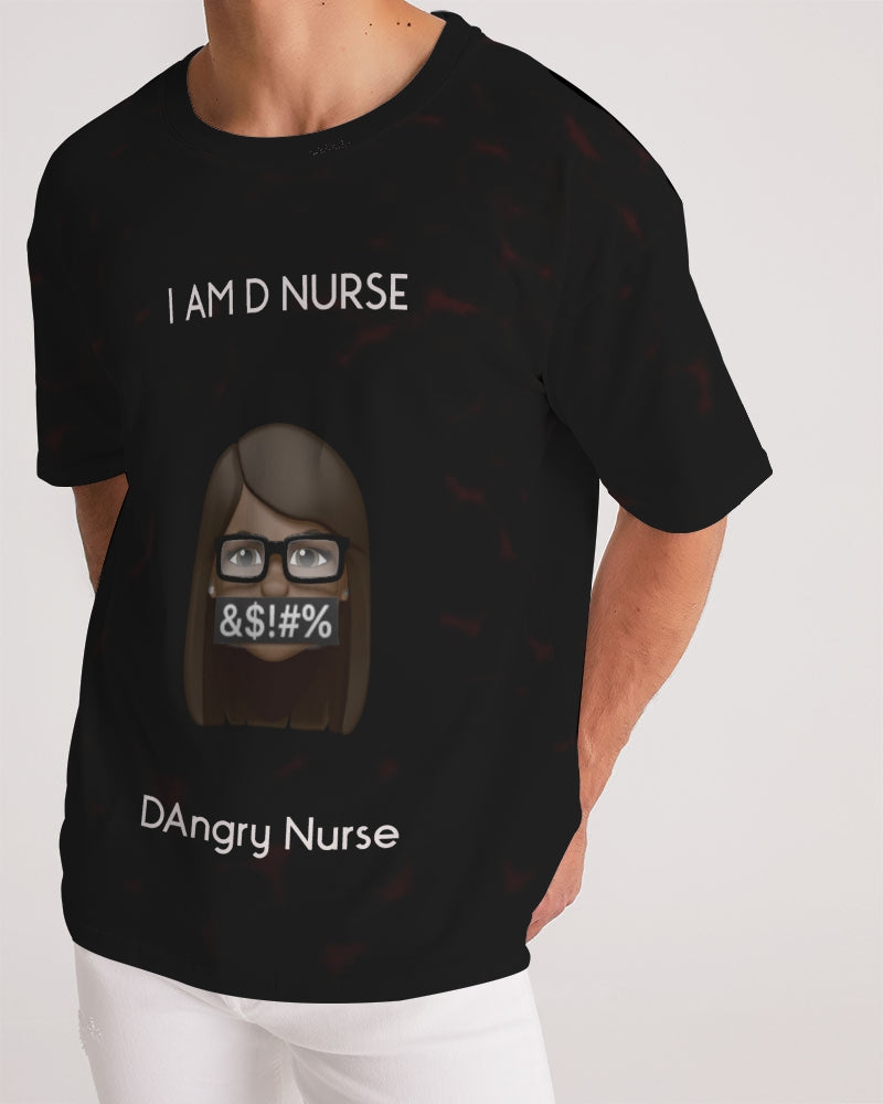 Angry Black-and-Red Men's Premium Heavyweight Tee