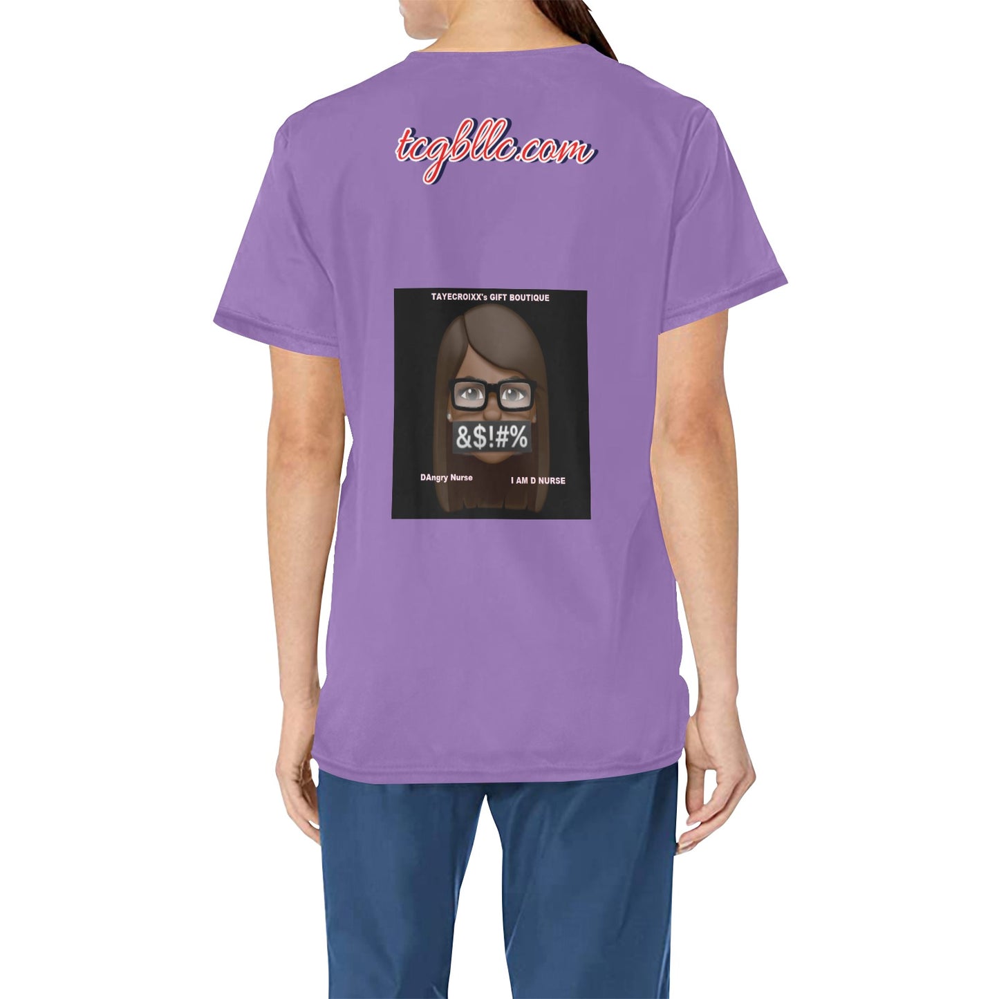 DAngry Nurse Scrub Top