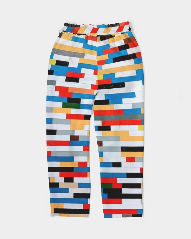 Angry Blocks Women's Belted Tapered Pants