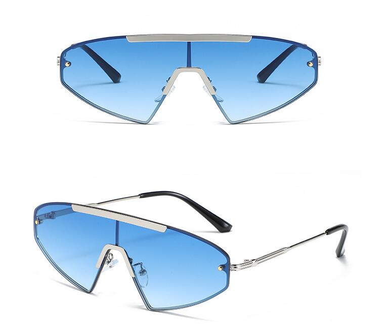 European And American Fashion Sunglasses Men's Personality Conjoined
