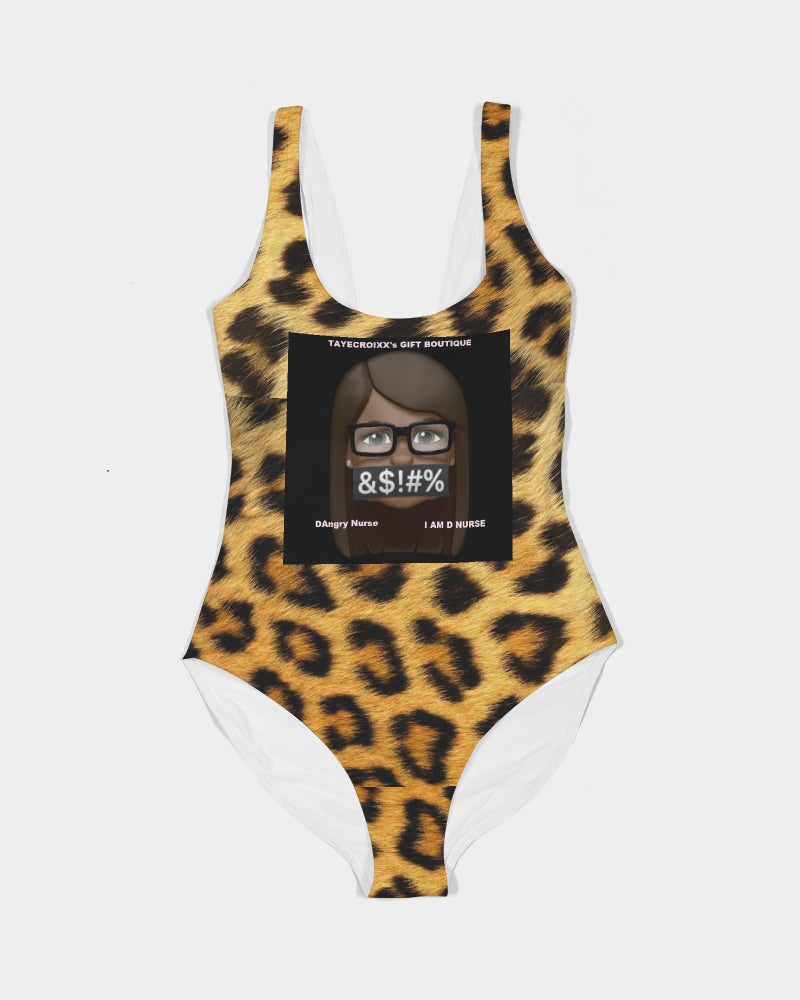 ANGRY LEPORD Women's One-Piece Swimsuit