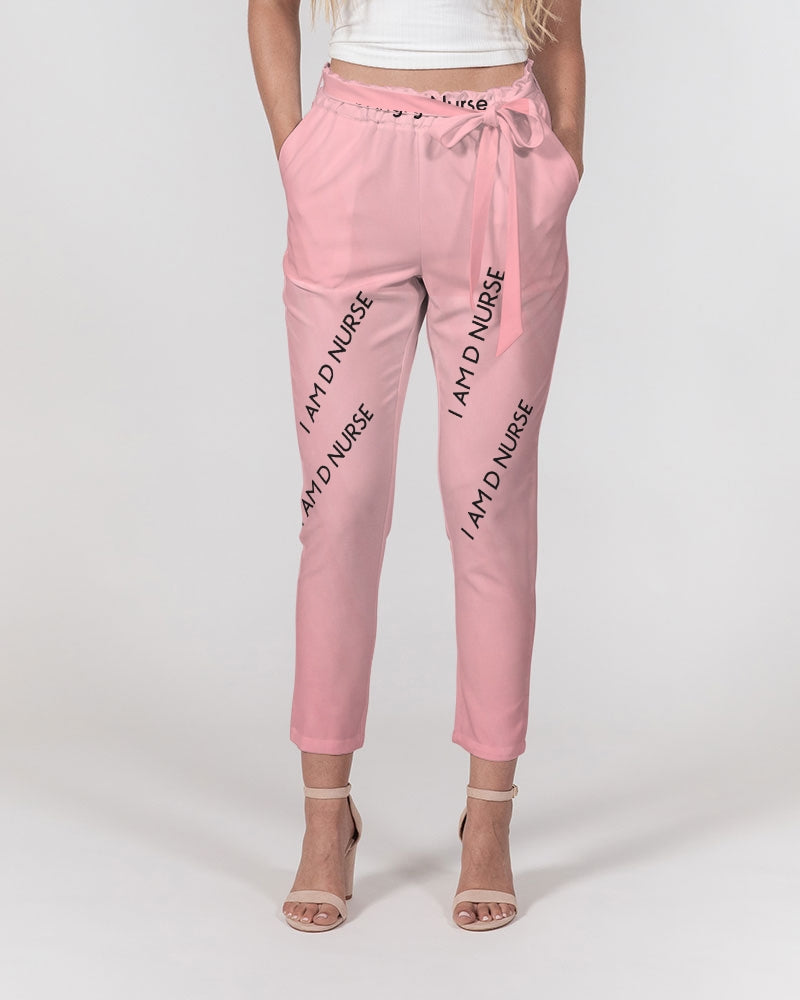 Angry Pink Women's Belted Tapered Pants