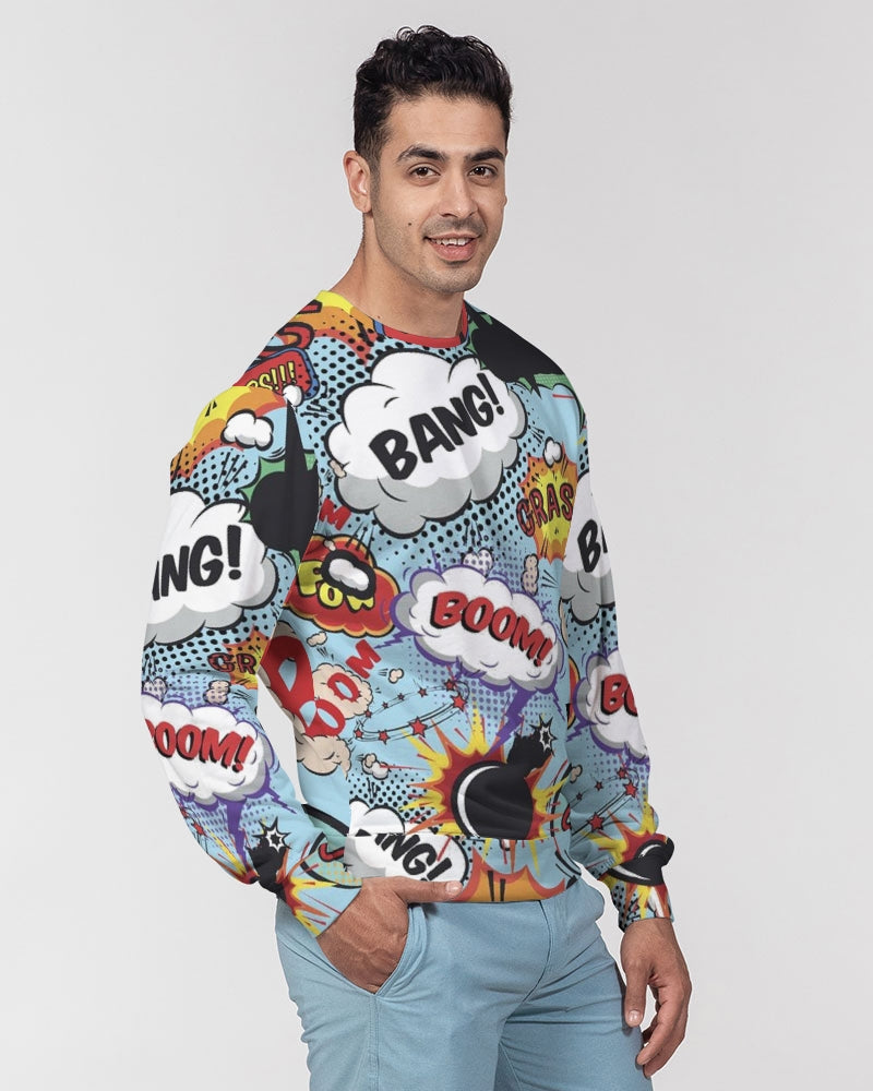 Angry sounds Men's Classic French Terry Crewneck Pullover