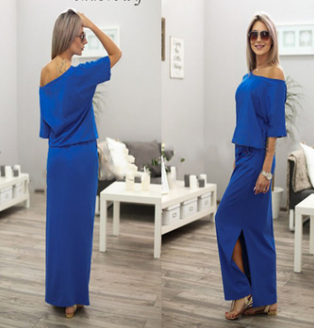 EBay 2021 dress new summer dress for the summer women's European and American women's evening dress long skirt burst money wholesale
