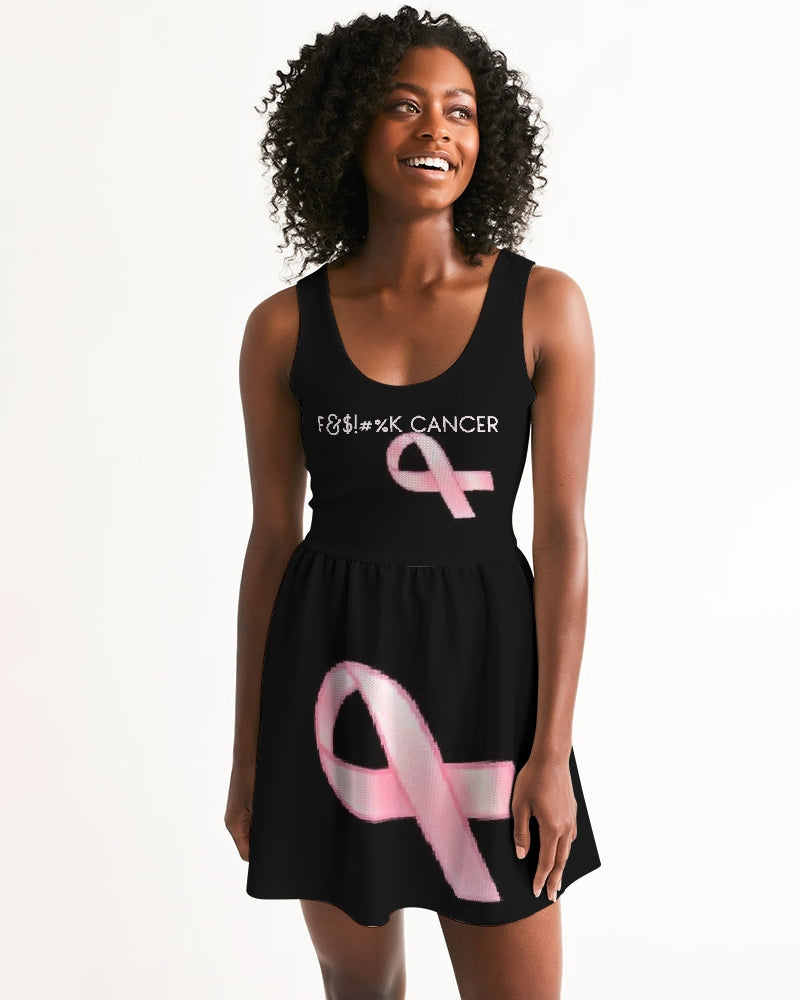 Special Edition F&$!#%K CANCER Women's Scoop Neck Skater Dress
