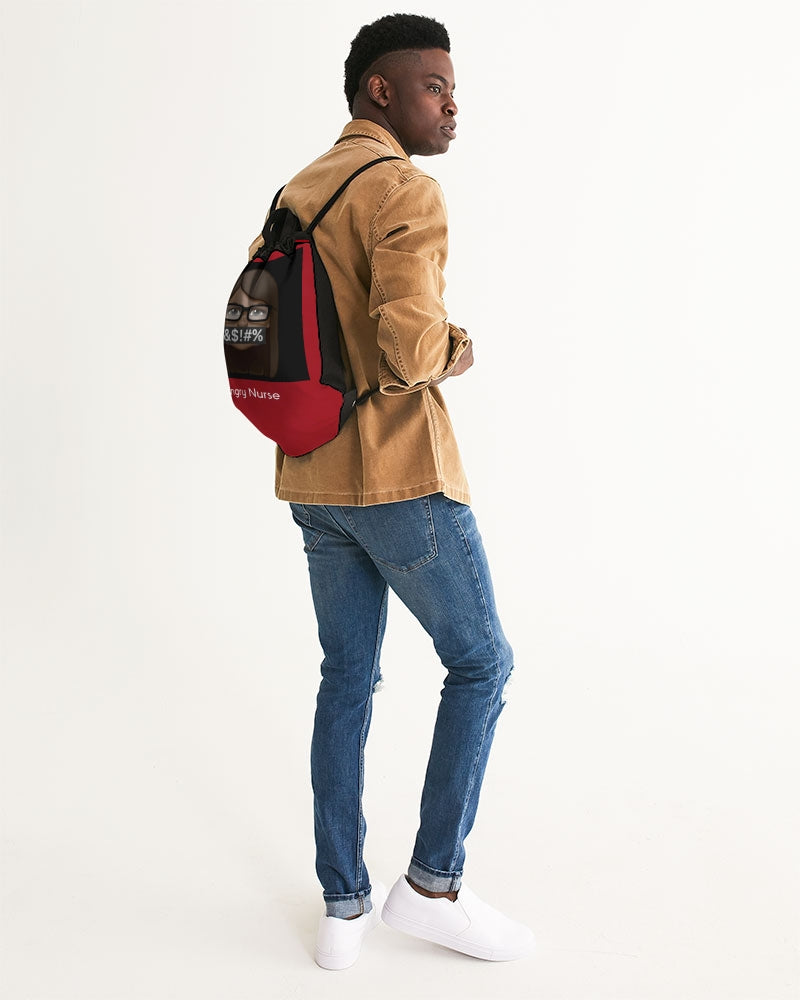 red Canvas Drawstring Bag