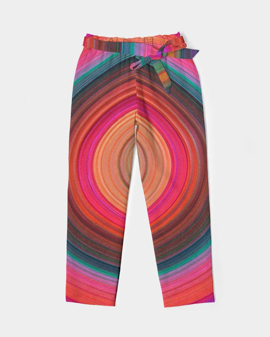 Angry eye Women's Belted Tapered Pants