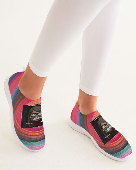 Angry eye Women's Slip-On Flyknit Shoe