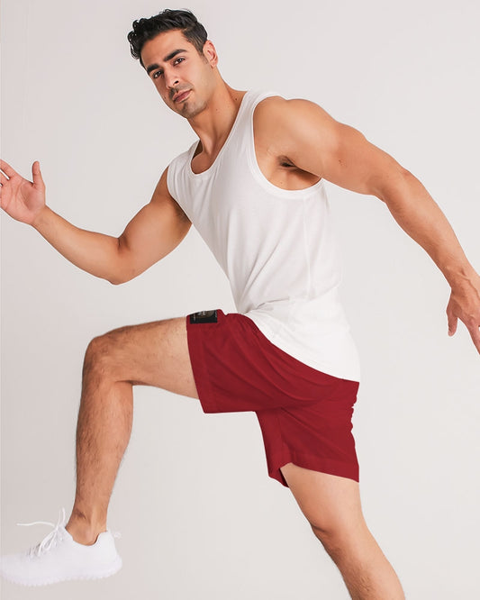 red Men's Jogger Shorts