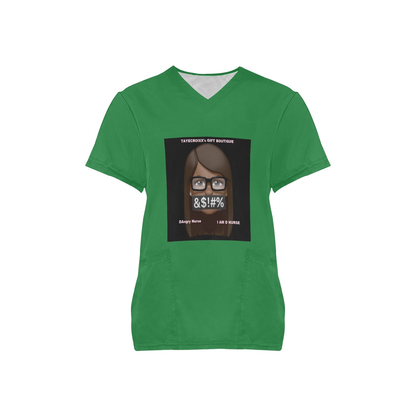 DAngry Nurse Scrub Top