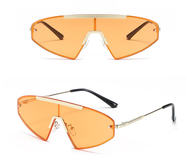 European And American Fashion Sunglasses Men's Personality Conjoined