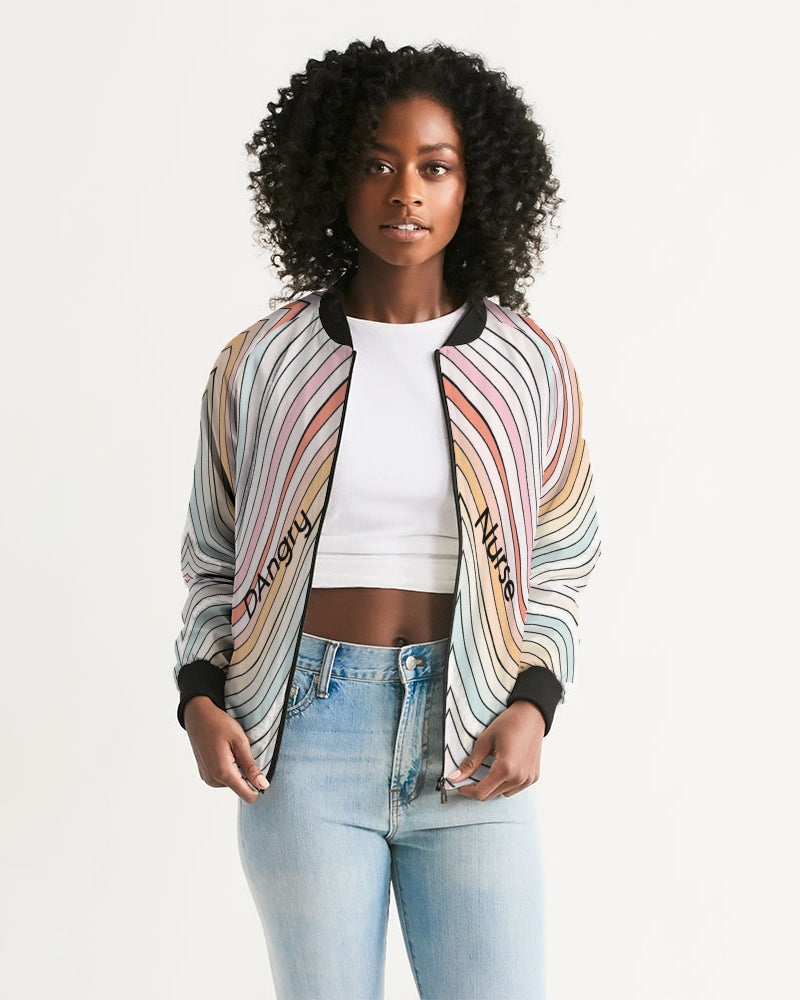 Angry waves Women's Bomber Jacket