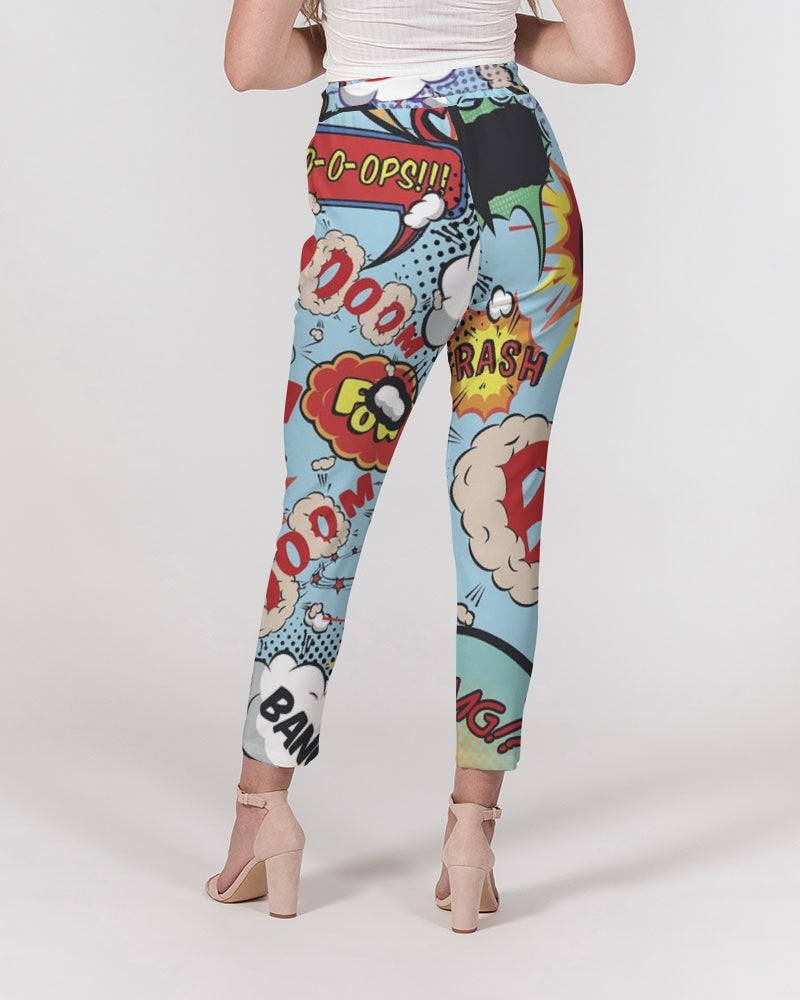 Angry sounds Women's Belted Tapered Pants