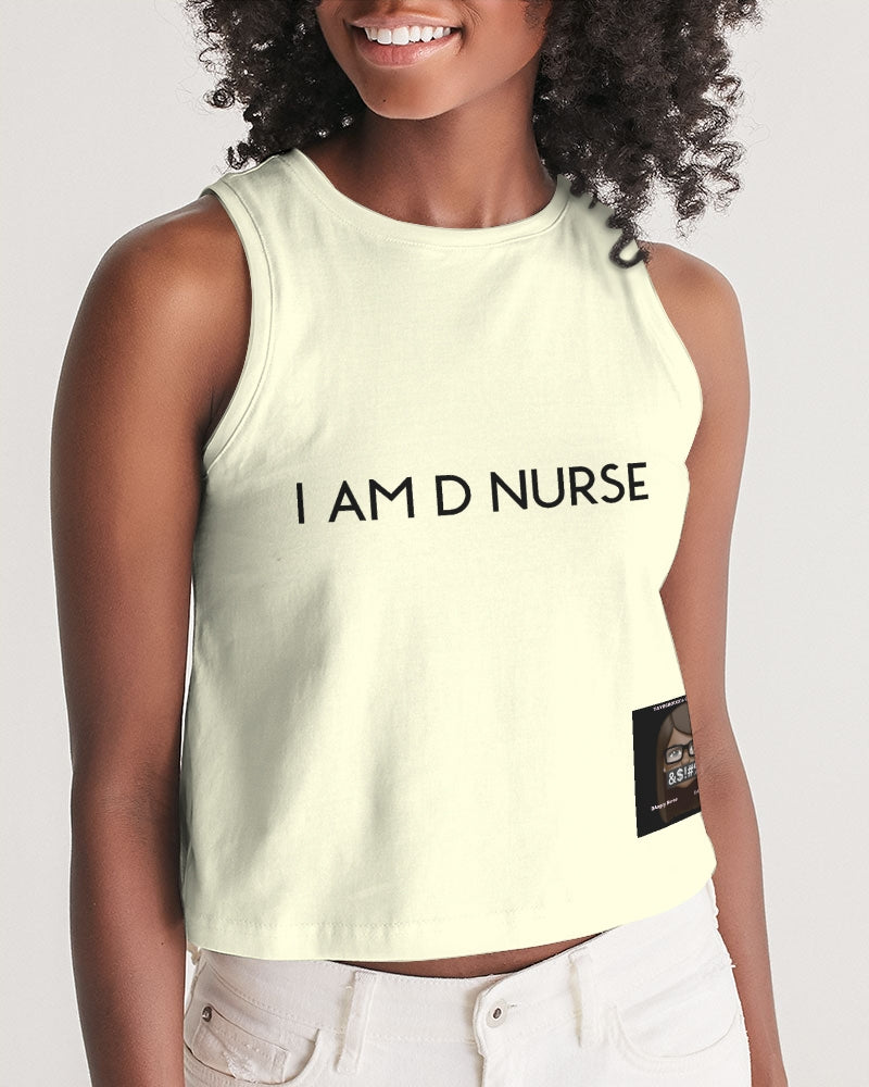 Angry Cream Women's Cropped Tank