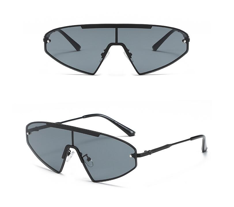 European And American Fashion Sunglasses Men's Personality Conjoined