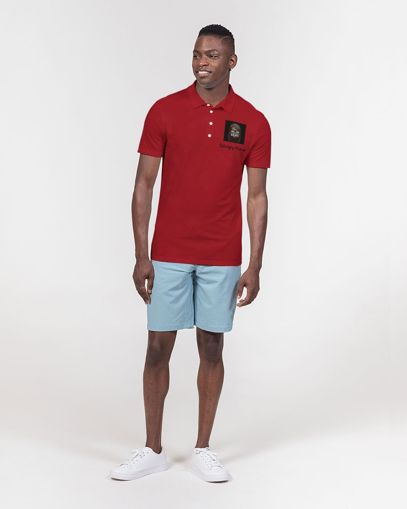 red Men's Slim Fit Short Sleeve Polo