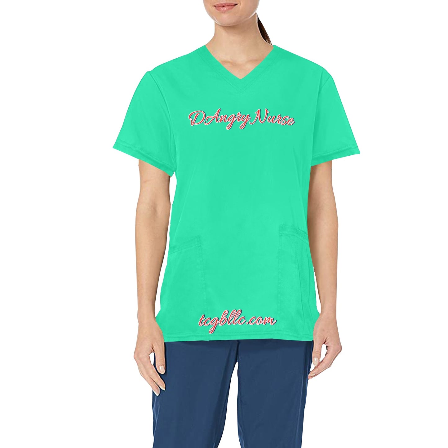DAngry Nurse Scrub Top
