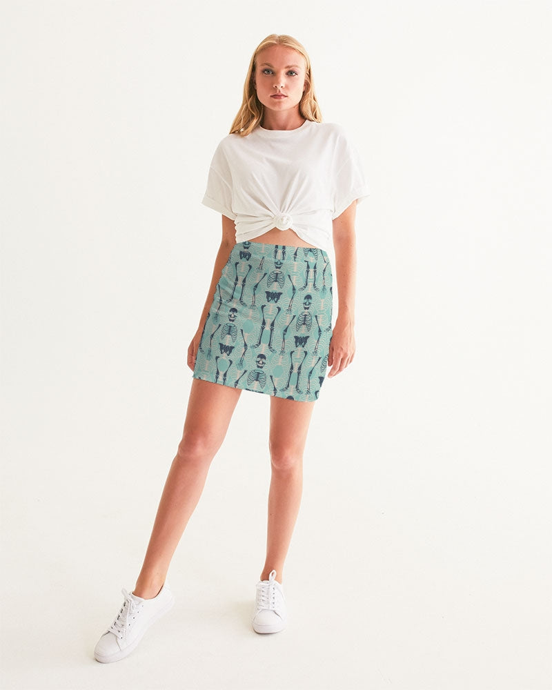 ANGRY SKELeton Women's Mini Skirt