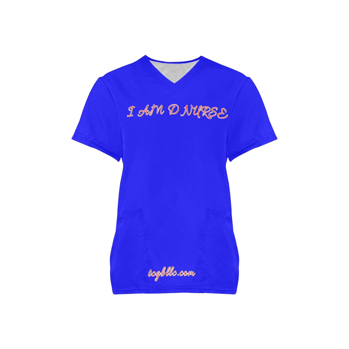 I AM D NURSE Scrub Top