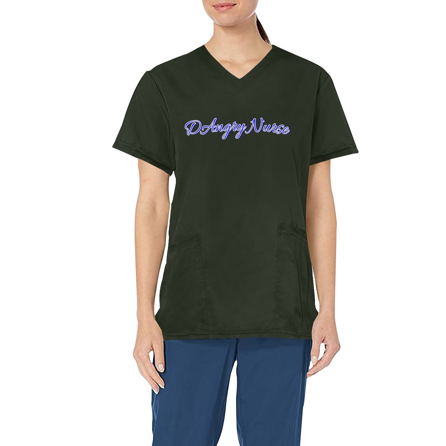 DAngry Nurse Scrub Top