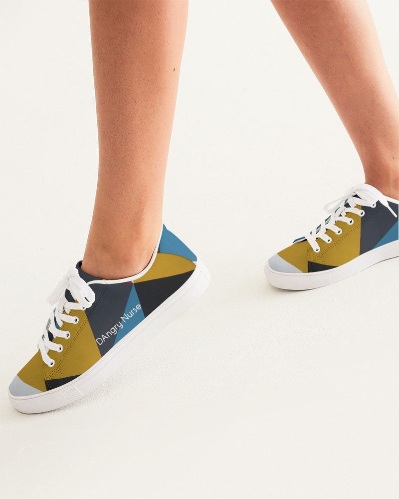 Angry Triangles Women's Faux-Leather Sneaker