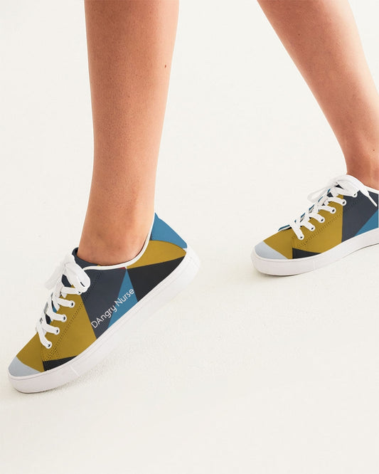 Angry Triangles Women's Faux-Leather Sneaker