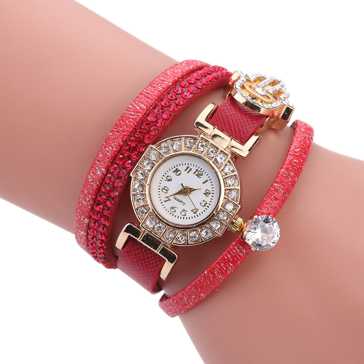 Fashion diamond decorated quartz watch