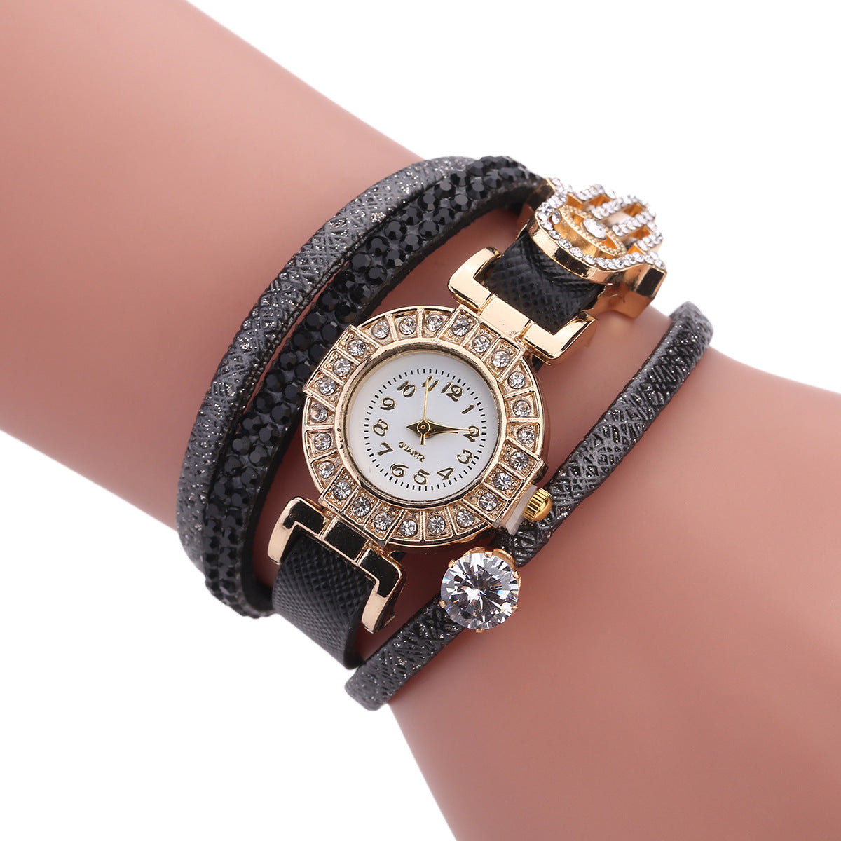 Fashion diamond decorated quartz watch