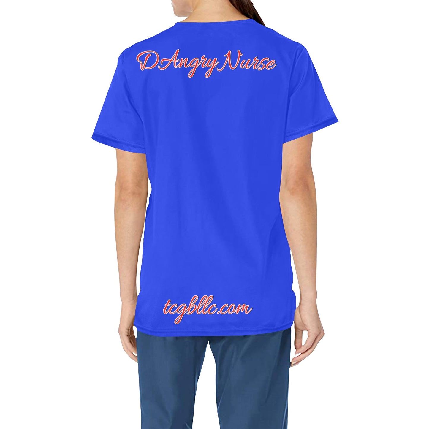 DAngry Nurse Scrub Top