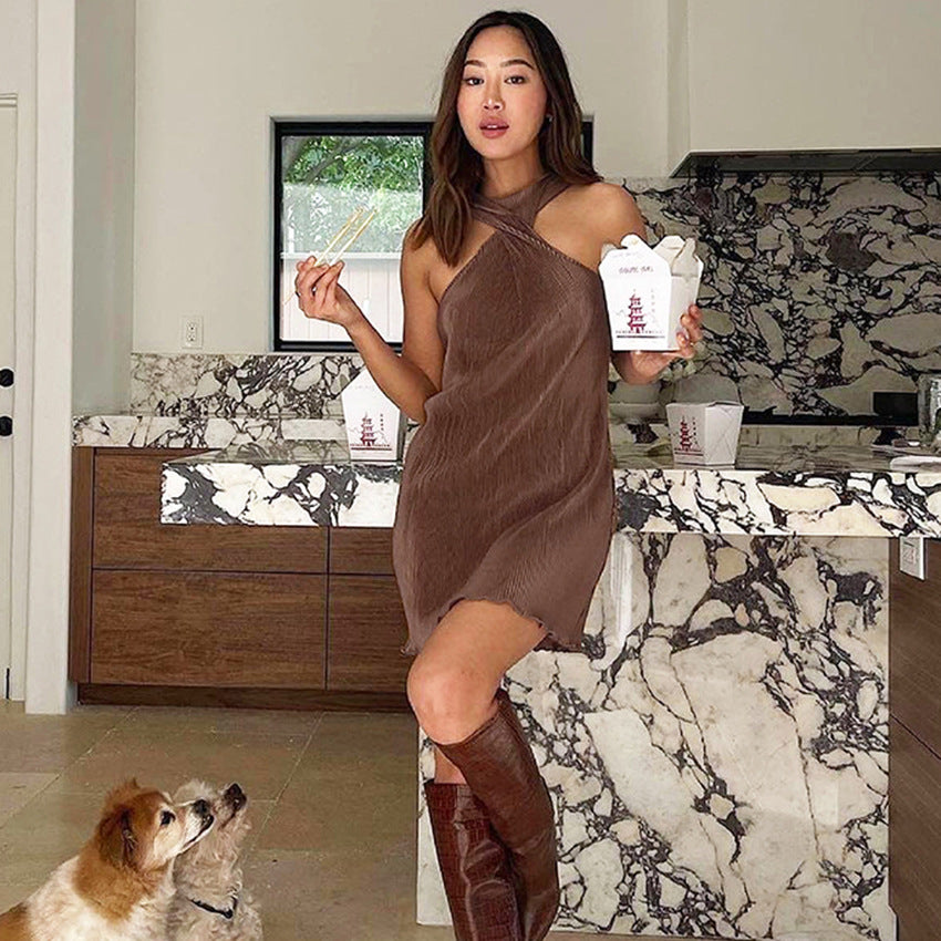 Summer Women's European And American Short Skirt Pleated