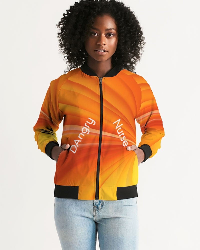 angry orange Women's Bomber Jacket