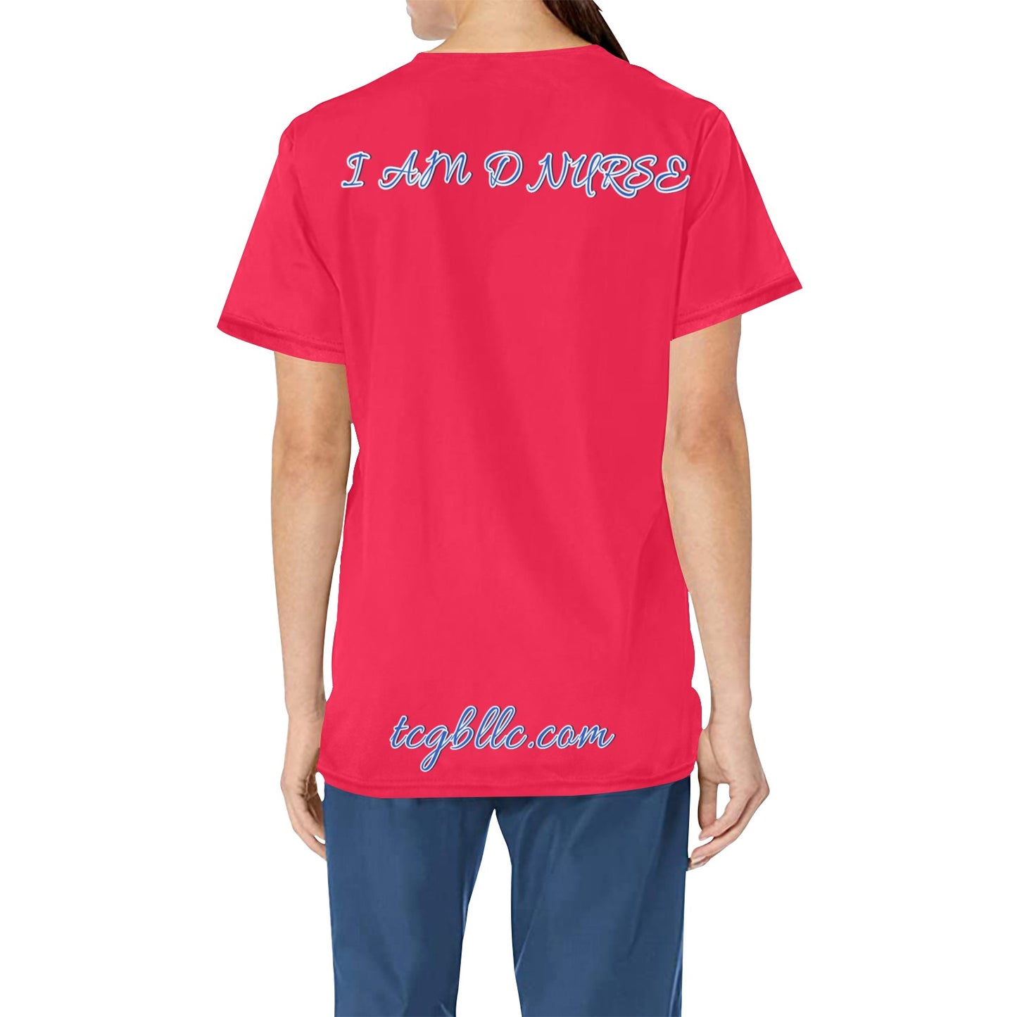I A M D NURSE Scrub Top