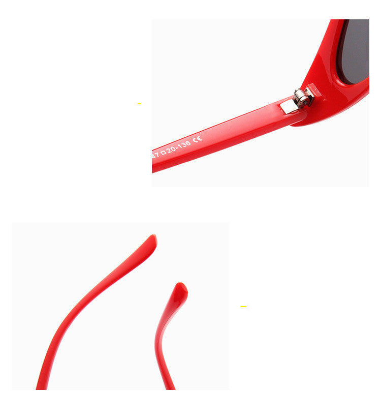 Small Frame Cat Eye Sunglasses Bright Jelly Retro
