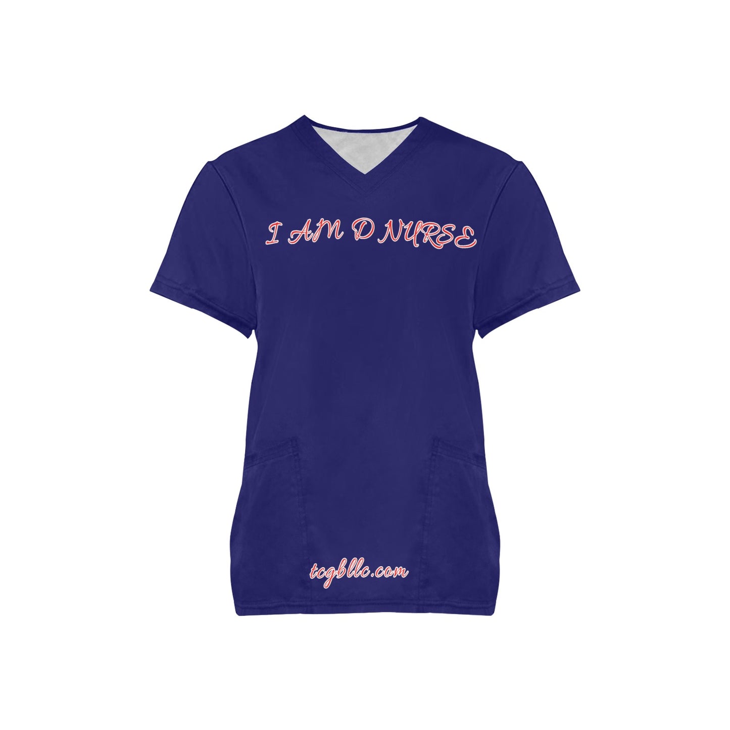 I AM D NURSE Scrub Top