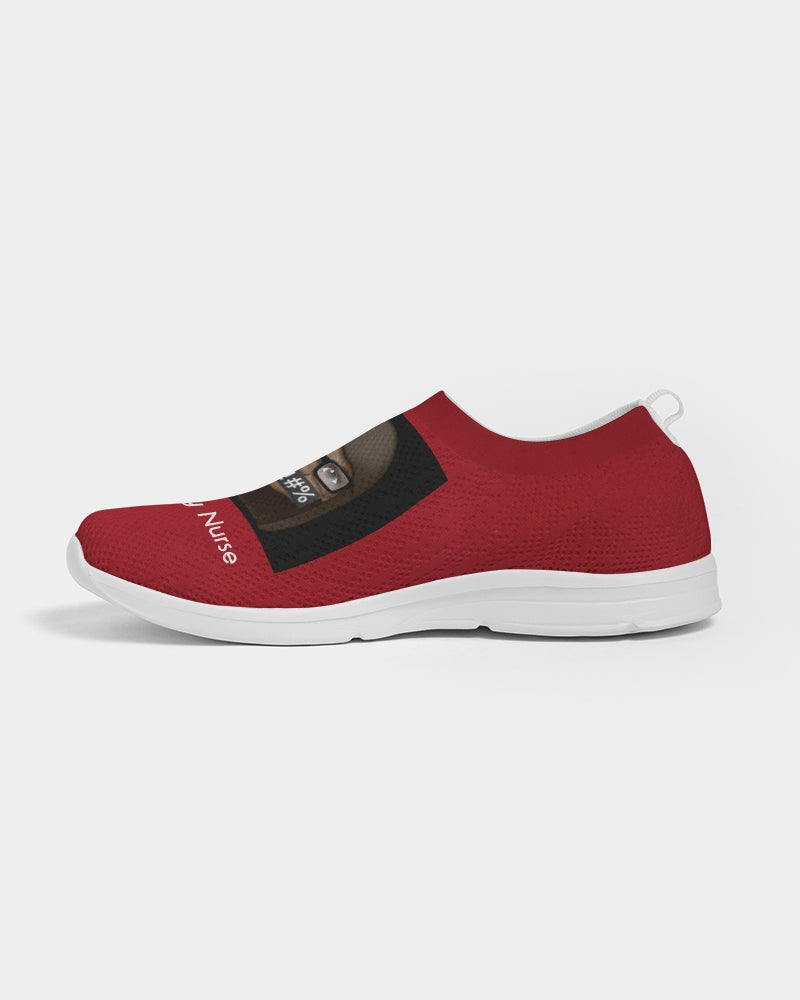 red Women's Slip-On Flyknit Shoe