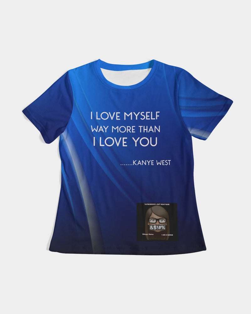 Angry  Blue Women's Tee