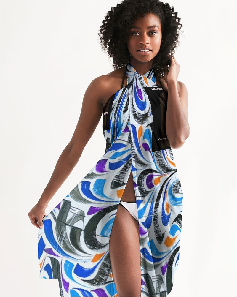 Angry Twirls Swim Cover Up