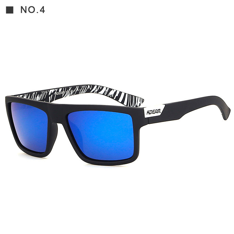 Square colorful casual sunglasses