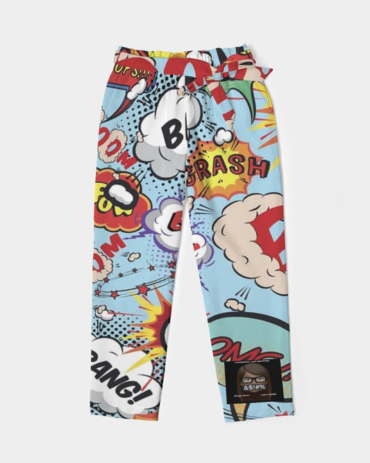 Angry sounds Women's Belted Tapered Pants