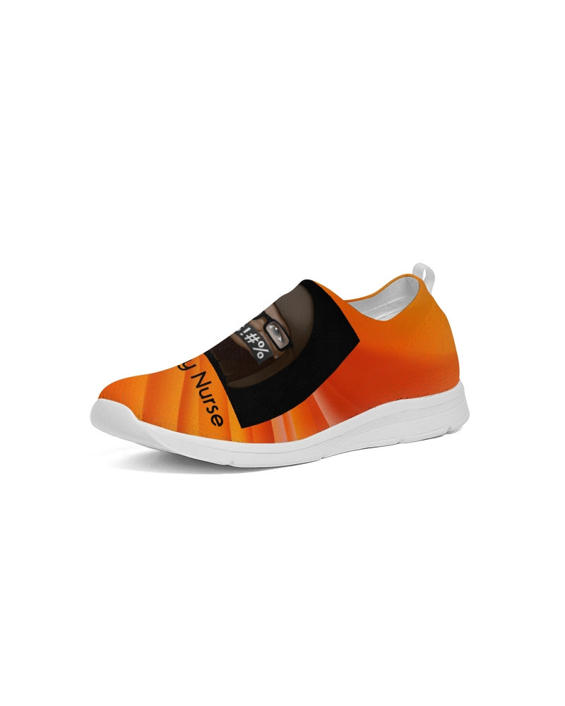 angry orange Women's Slip-On Flyknit Shoe