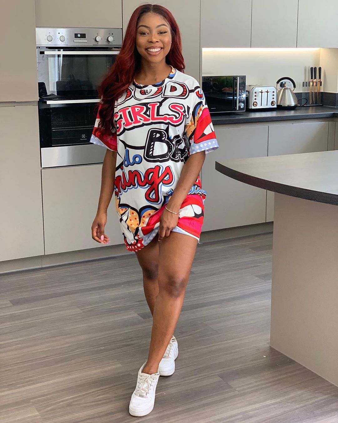 Loose fashion casual printed dress