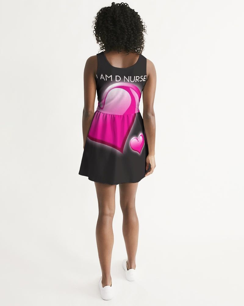 angry heartz Women's Scoop Neck Skater Dress