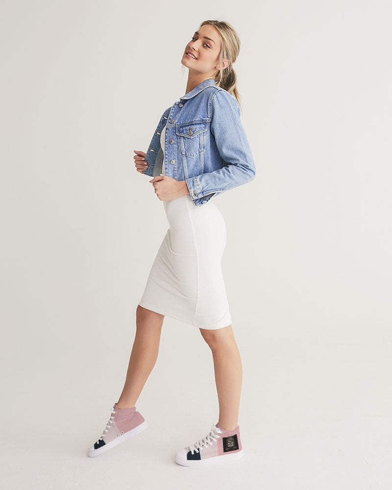 Angry stripes Women's Hightop Canvas Shoe