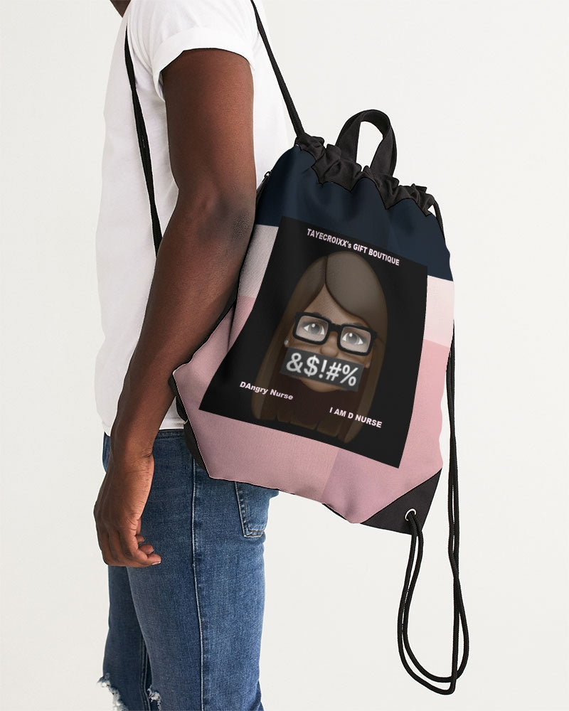 Angry stripes Canvas Drawstring Bag