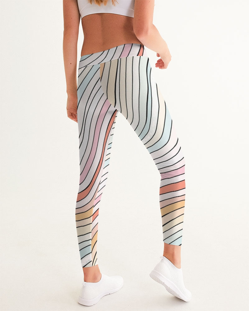 ANgry Stripes 2 Women's Yoga Pants