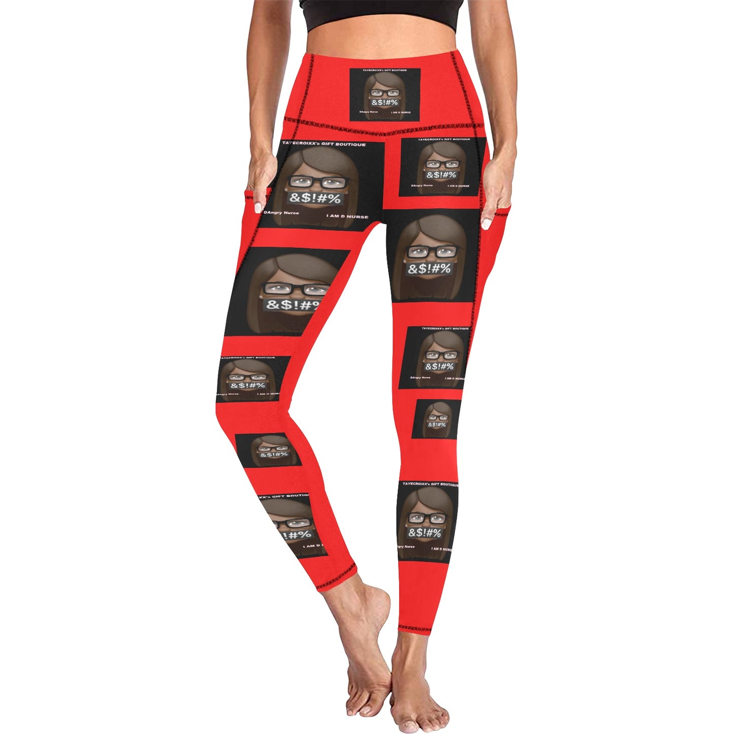 DAngry Nurse Leggings with Pockets
