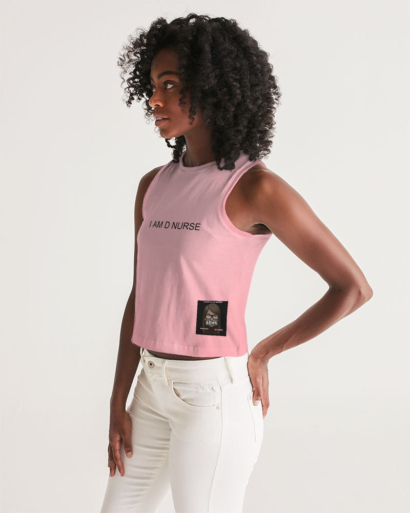 Angry Pink Women's Cropped Tank