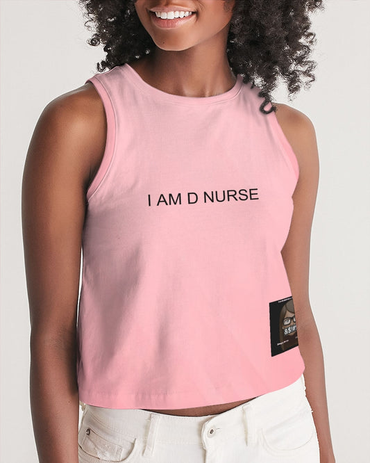 Angry Pink Women's Cropped Tank