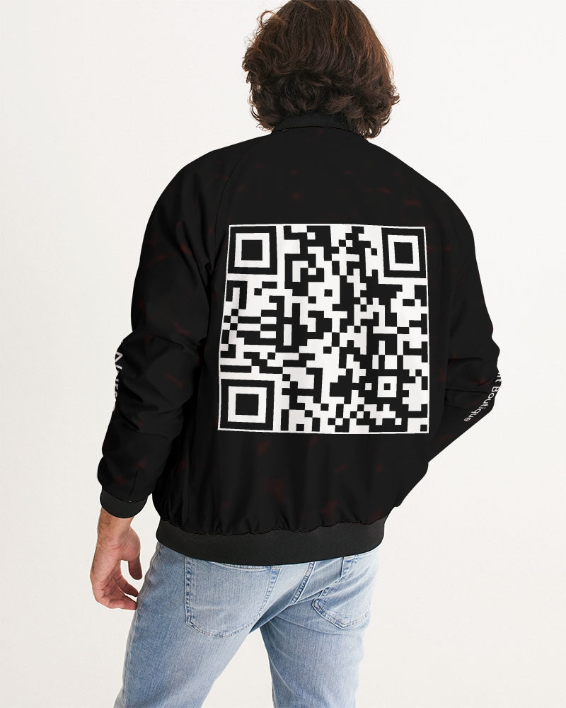 Angry Black-and-Red Men's Bomber Jacket